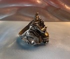 Witch With Cauldron And Cat 925 Ring Size 9 5  Witchcraft Wicca  By Jkl  211