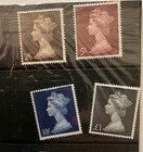 Gb Machin High Value Definitives Mnh   1   2   5 Presentation Packs Lot