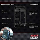 Confidential - Red - Stark 5-pin Laser Etched Led Rocker Switch Dual Light -