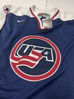 Vintage Usa Hockey Nike Team Jersey Mens 1998 Olympics Blank Patch Nwt 90s Sz Xl