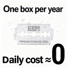 Double Edge Safety Razor Blades-50 Count Premium Razor Surgical Stainless Steel