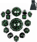15 Pieces Complete Polyhedral Dnd Dice Set D3-d100 Spherical D d Dice Set D100