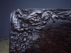 Chinese Natural Sandalwood Handcarved Exquisite Dragon And Phoenix Tea Tray 4583