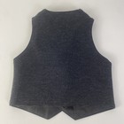 Wonder Nation Baby Boys Suit Vest 0-3 Mo Gray Button Faux Pockets Formal Dapper