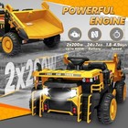 24v 2-seater Kids Ride-on Dump Truck Electric Toy Car With Functional Dump Bed