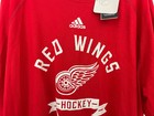  40 Adidas Nhl Detroit Red Wings Men Shirt Red Ec6220
