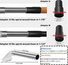 Universal Shop Vac Extractor Attachment  Hand Wand With Clear Head And Black 