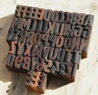 A-z Alphabet Letterpress Wooden Printing Blocks Wood Type Vintage Printer Typo    