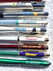 Lot 15 Heavy Metal Drug Rep Pens Pharmaceutical Pharma Medical Collectible