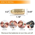 Cal 45 Bore Sighter With 6pc Batteries Red Laser Boresighter For Gun Rifle Scope