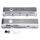 4277 Elite Ii Series Valve Cover Polished Raised Fins 3 55 In  Overall Height