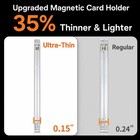 Ultra-thin 35pt One Touch Magnetic Card Holder Holds 25 50 100 200 400ct