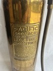 Antique Vintage Randolph Soda Acid Fire Extinguisher Empty Polished Brass Copper