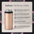 Huski Stainless Steel Can Cooler 12oz Slim Tumbler For Seltzer  Beer  Soda