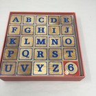 French Wooden Alphabet Blocks - Jeu De Cubes Moulin Roty Children s