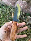 Handmade Carbon Steel Fixed Blade Knife Case Outdoor Tactical Camping Hiking