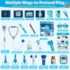 Doctor Kit For Toddlers 3-5  Kids Doctors Play Set With Medical Cart   Costum   