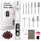 Professional Cordless Electric Nail Drill Kit For Acrylic   Gel Nails  Portable