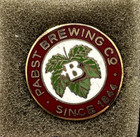 Vintage Pabst Brewing Co Enamel Tie Tack Beer Advertising Not Pin