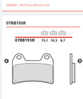 4 Brembo Sintered Front Brake Pads 07bb19sr Bmw F 800 R 2011 2012