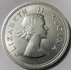 1956 South Africa 2 Shillings Km-50 Silver Hg