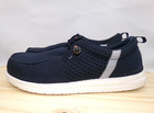 Larnmern Steel Toe Safety Shoes Mens Blue Size 11 Slip On Work Sneakers