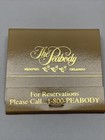 Vintage Matchbook Cover The Peabody Memphis tnn Orlando  Fl  Gmg Unstruck