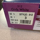 American Athletic Shoe Ware Girls White Figure Skates Style 512 Size 3 New