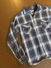 60s Sears Flap Pocket Woven Flannel 1960s Mens Cotton Medium Shirt