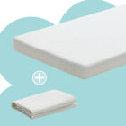 Memory Foam Crib Mattress   Soft Playpen Mattress 38x26x2  With 1xwashable Cover