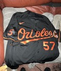 Rare 2023 Alds Orioles Game-used Worn Black Jersey With Brooks Robinson Patch