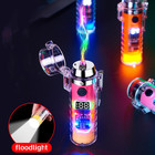 Usb Rechargeable Waterproof Electric Lighter Dual Arc Plasma Flameless Windproof