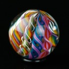 Bryan Trillas Glass Marbles set Of 2 Uv Peewee Filigree Marbles  004  0 7inch