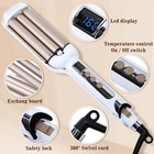 Hair Crimper Iron 0 6 Inch  Tourmaline Ceramic Coating  Fast Heat Up  Tempera   