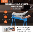 32  Manual Hand Plate Shear For Metal Sheet Processing Benchtop Cutter  Q235