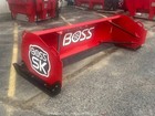 2024 Boss Snow Plow Bxp16508 8  Skid Steer Snow Pusher Box Blade Bidadoo -new