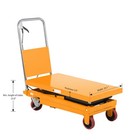 Apollolift 51 2  Lift Double Scissor Lift Table 770lbs Hydraulic Platform Cart