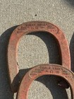 Set Of 4 Vintage Diamond Double Ringer Official Pitching Horseshoes  2 1 2 Lb