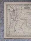 Antique 1857 J h  Colton Map Of The Territories Of Washington And Oregon