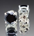 2 Ct Black Diamond Stud Earrings Great Shine Aaa Grade Certified   Birthday Gift