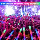 58 Pcs Led Foam Glow Sticks Bulk  Glow In The Dark Party Supplies With 3 Mode   