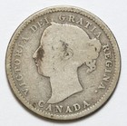 1888 10c Canada 92 5  Silver Dime - Raw - 10 Cents - Queen Victoria - Km  3