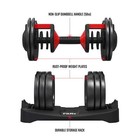 Quick-select Adjustable Dumbbell Home Gym  5-52 5 Lbs  Weight  Black  Single