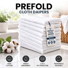 New 100  Cotton Large Diaper Cloths - Highly Absorbable  Soft   Reusable Diaper