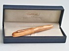 Conklin All-american Olive Wood Fountain Pen Ltd  Ed  In Rose Gold Trim  Fine