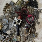 Unsearched 4 lb Estate Jewelry Lot Many Makers Marks  Sterling Silver  Poss Gold