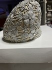 Vintage Jack Mcconnell Silver Lace Rhinestones   Chrome Beads Decor Slope Design