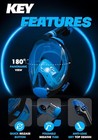 Full Mask Snorkeling Set With Fins - Adult S m  4 5-8 5 