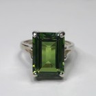 Beautiful Natural Peridot 925 Sterling Silver  Ring Handmade Gift For Her A-218