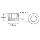 5pcs 3 8  Male Npt Thread Allen Head Pipe Plug Hex Socket Carbon Steel Usa Stock